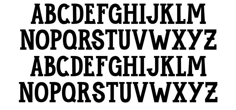 Maukers Serif 字形 标本