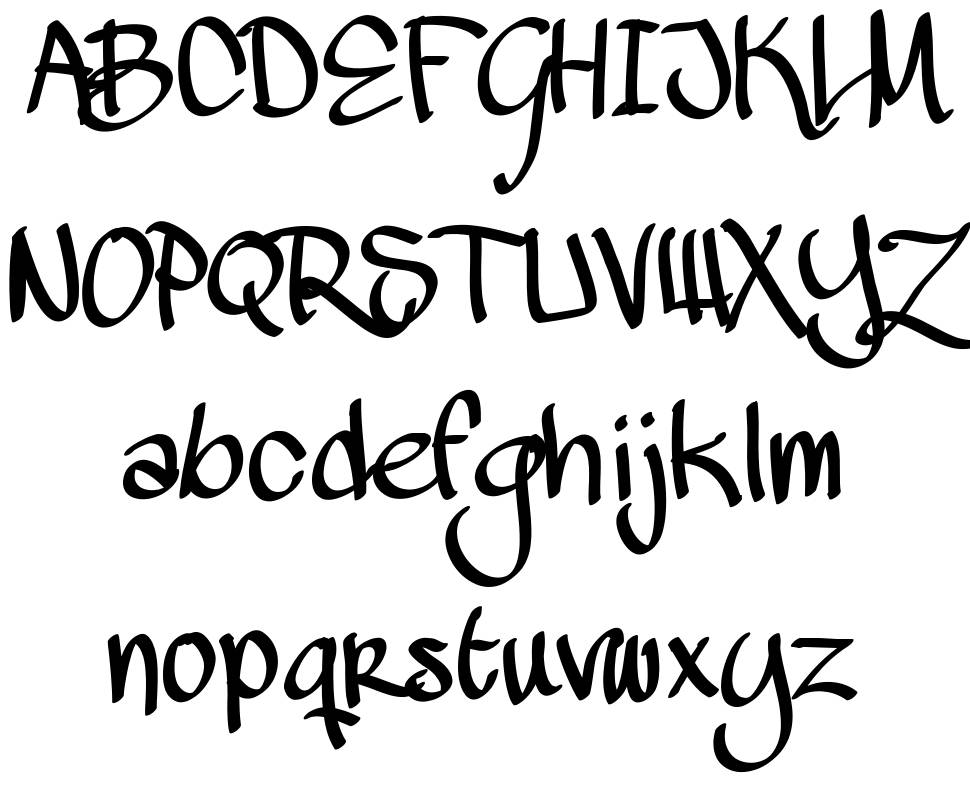 Mawns Handwriting font specimens
