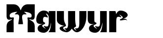Mawur 字形