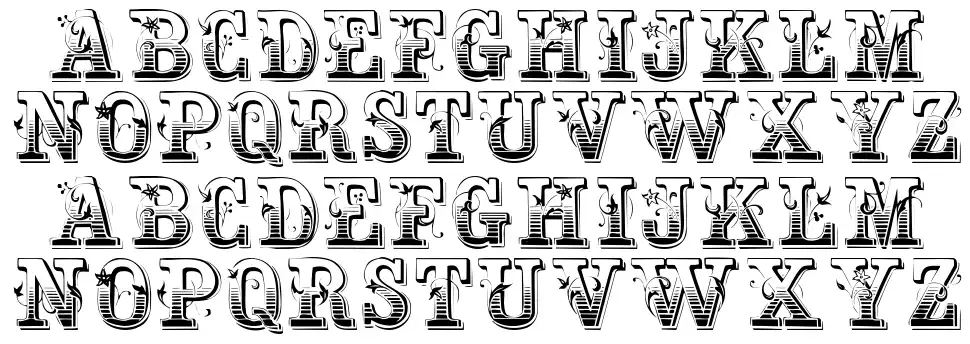 Max Initialefont specimens