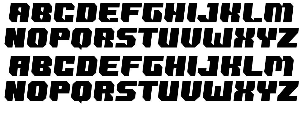 Maxdrive font Örnekler