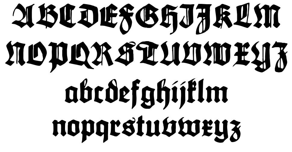 Maximilian písmo Exempláře