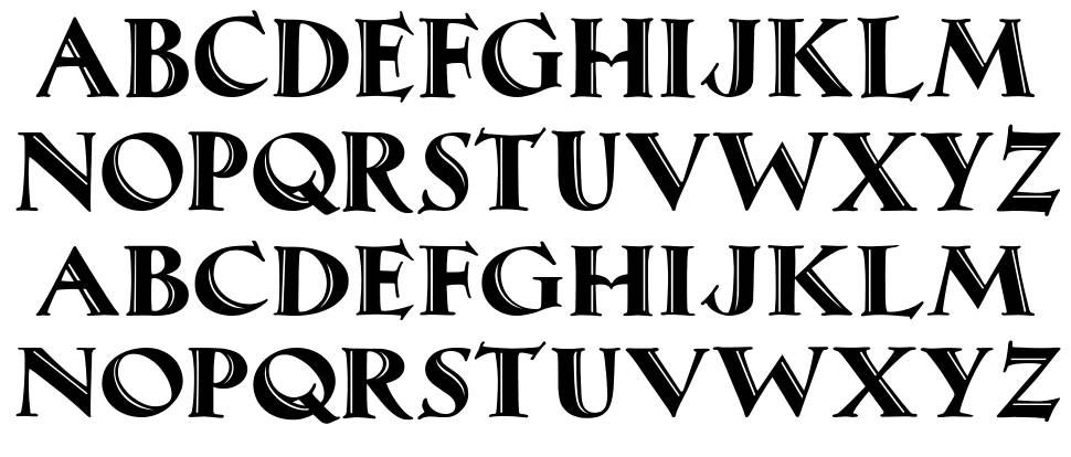 Maximilian Antiqua font specimens
