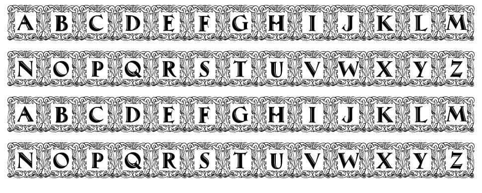 Maximilian Antiqua Initialen font specimens