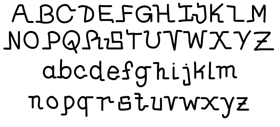 May Handwrite font specimens
