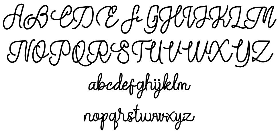 Mayasto font specimens