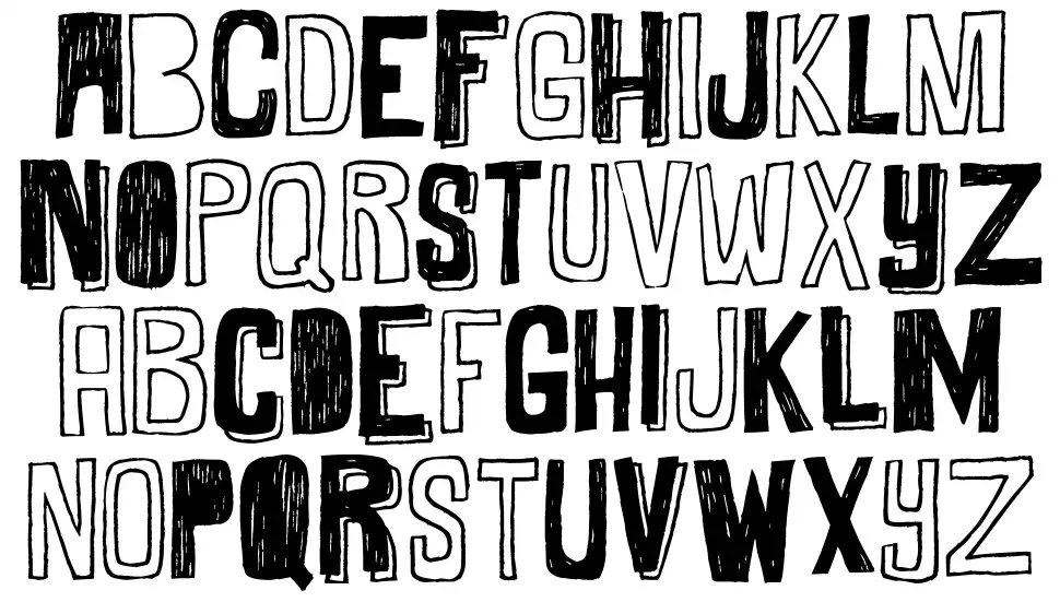 Maybe Maybe Notfont specimens
