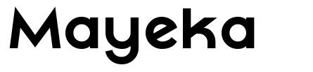 Mayeka шрифт