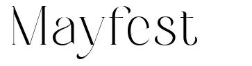 Mayfest font