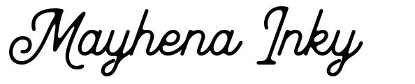 Mayhena Inky font