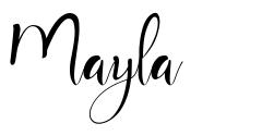 Mayla schriftart