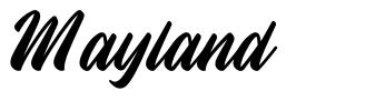 Mayland font
