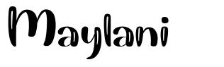 Maylani font