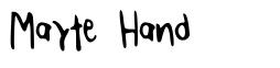 Mayte Hand шрифт