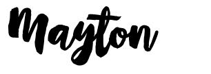 Mayton шрифт