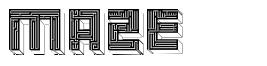 Maze шрифт