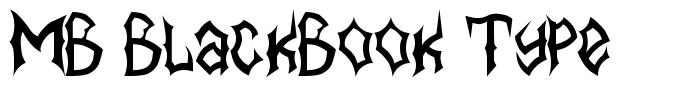 MB BlackBook Type フォント