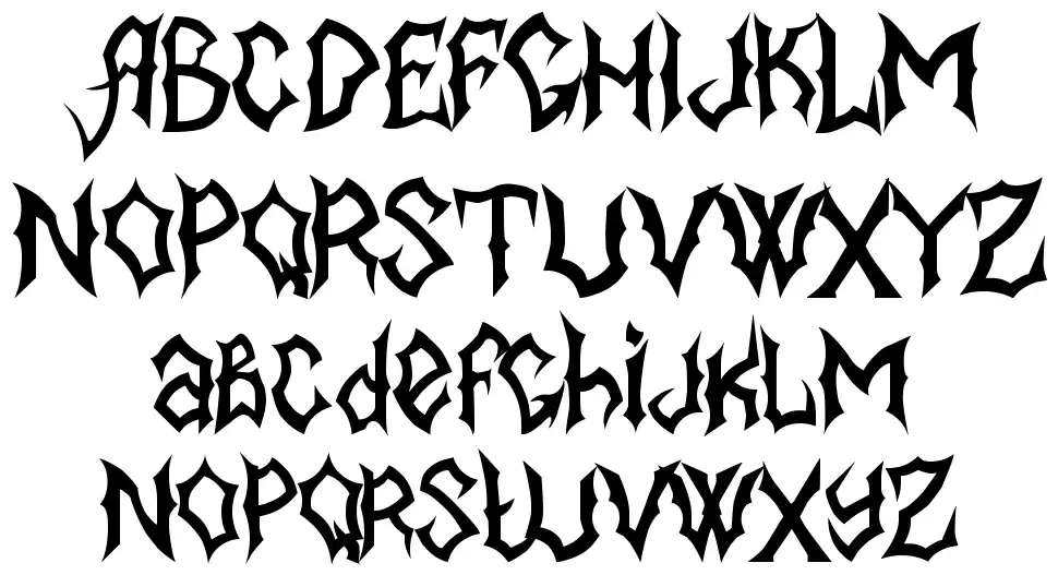 MB BlackBook Typefont specimens