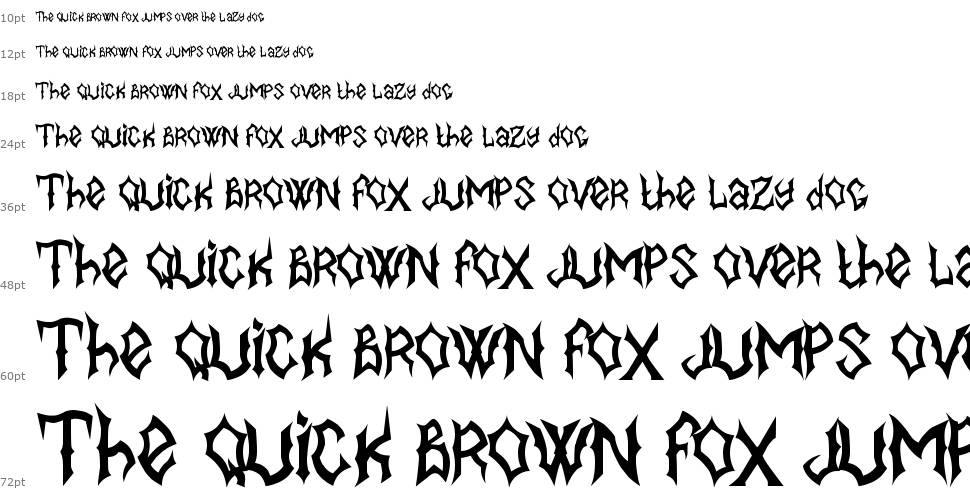 MB BlackBook Type font Waterfall