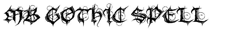 MB Gothic Spell font