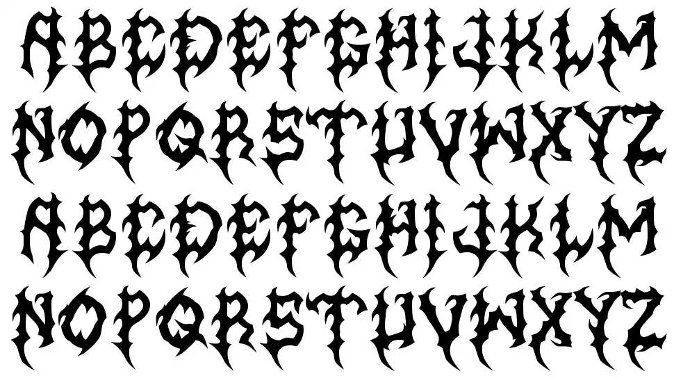 MB Graveyard Designs font specimens