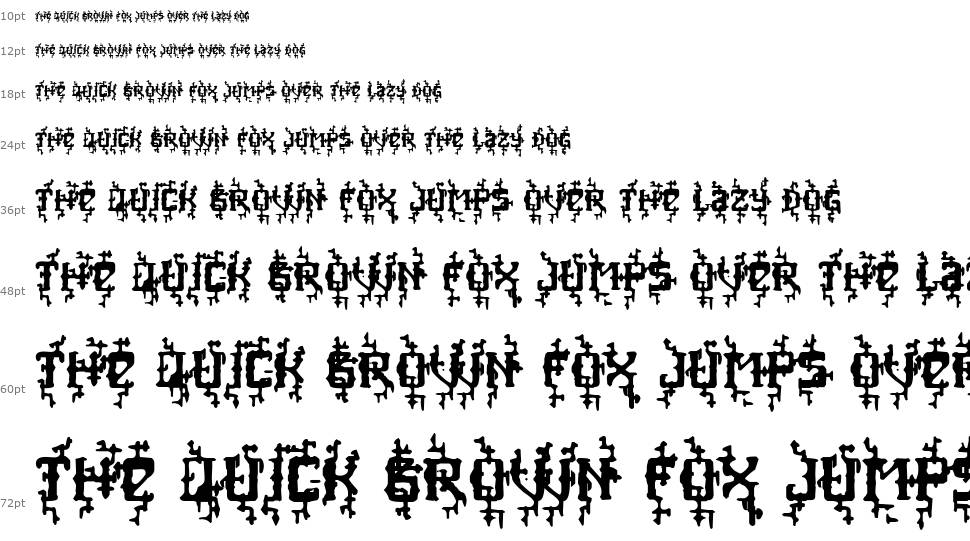 MB Poisoned Type font Şelale
