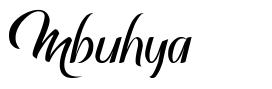 Mbuhya フォント