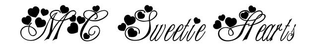 MC Sweetie Hearts font