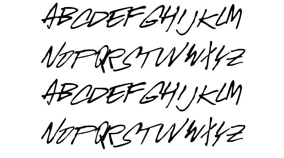 McGurr Script font specimens