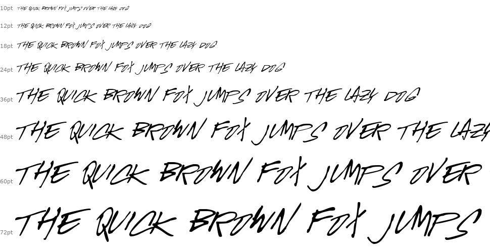 McGurr Script font Waterfall