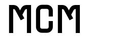 MCM шрифт