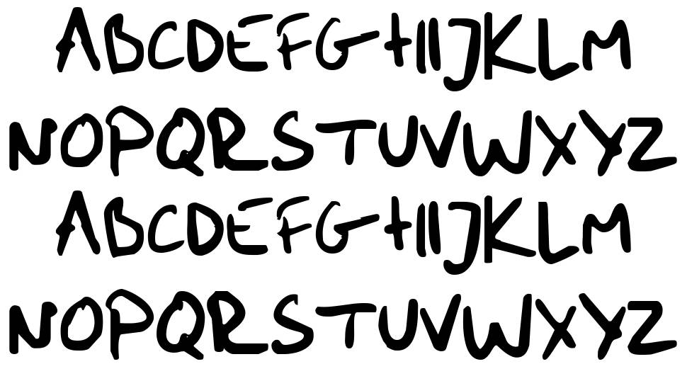 Me Handwritin Bold font Örnekler