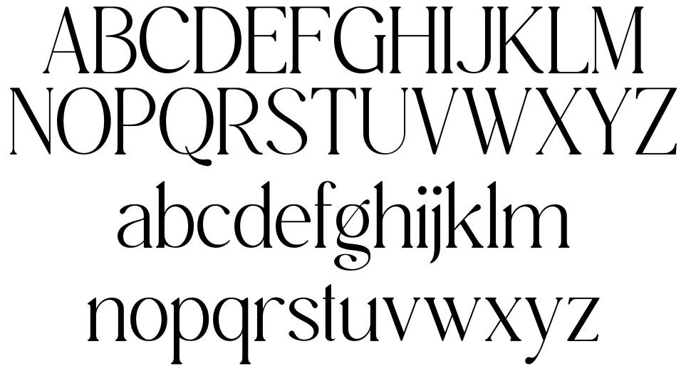 Meaglone font specimens