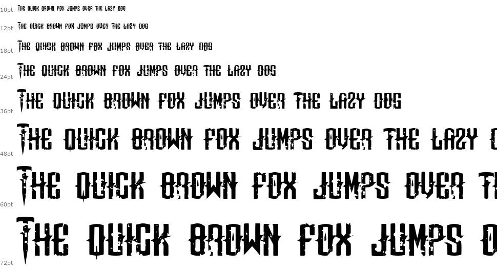 Means of malice font Waterfall