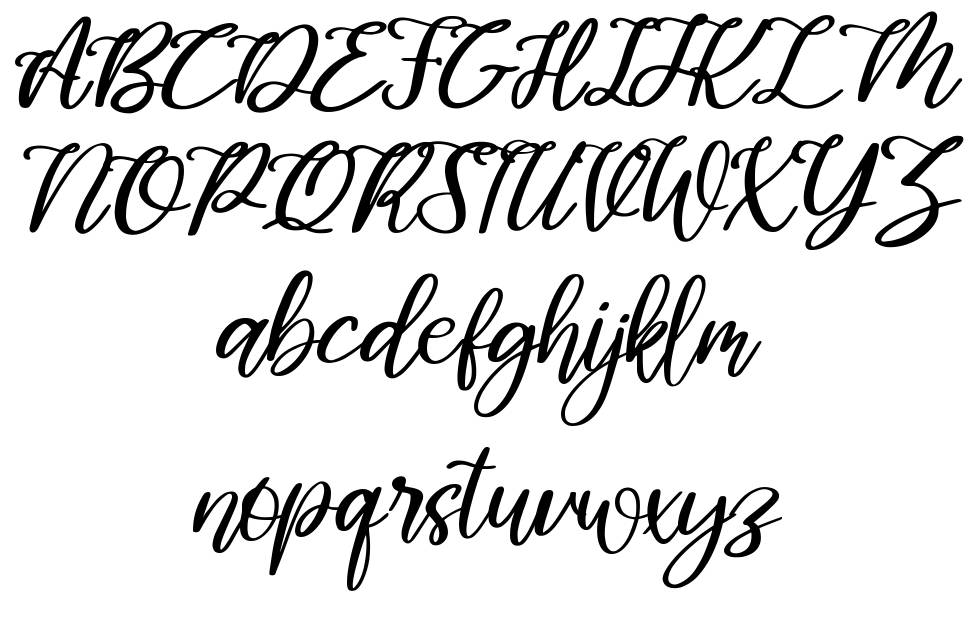 Meanshine font specimens