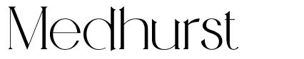 Medhurst шрифт