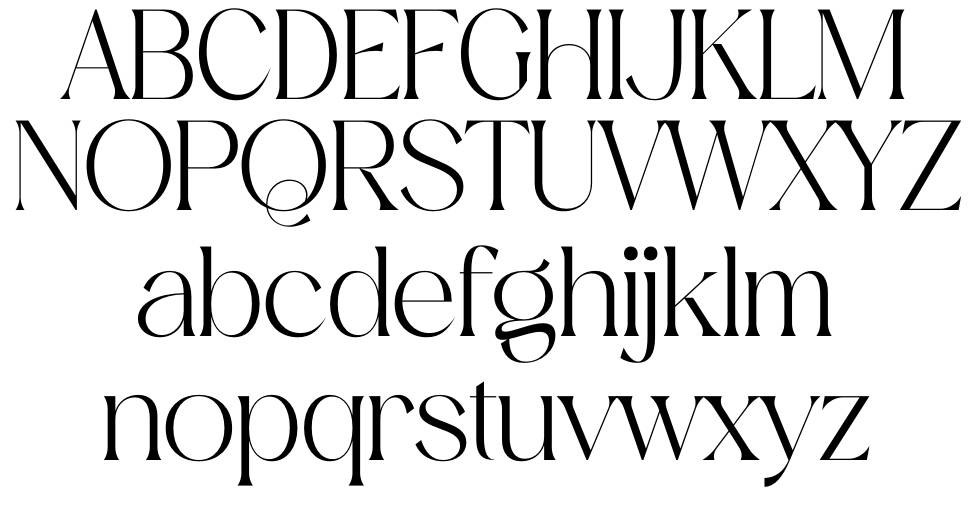 Mediga font specimens