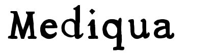 Mediqua шрифт