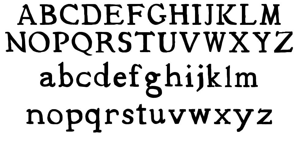 Mediqua font specimens