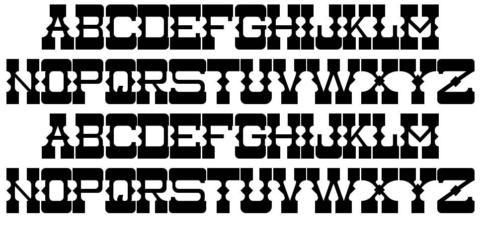 Medium Rare font specimens