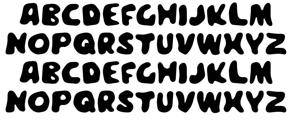 Meegoreng font specimens