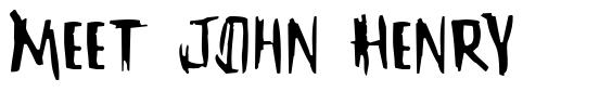 Meet John Henry шрифт