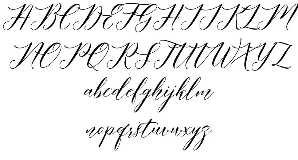 Meetha Script font specimens