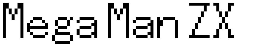 Mega Man ZX шрифт