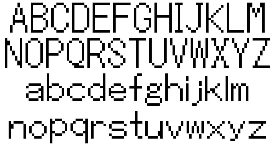 Mega Man ZX písmo Exempláře