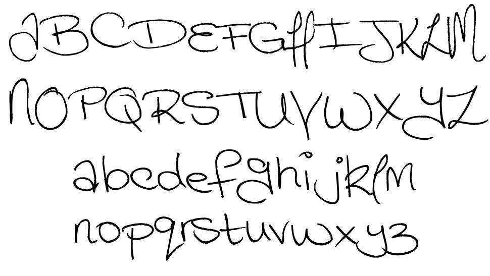 Megaink font specimens
