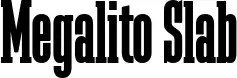 Megalito Slab font