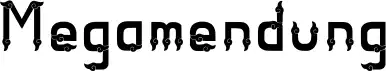 Megamendung font