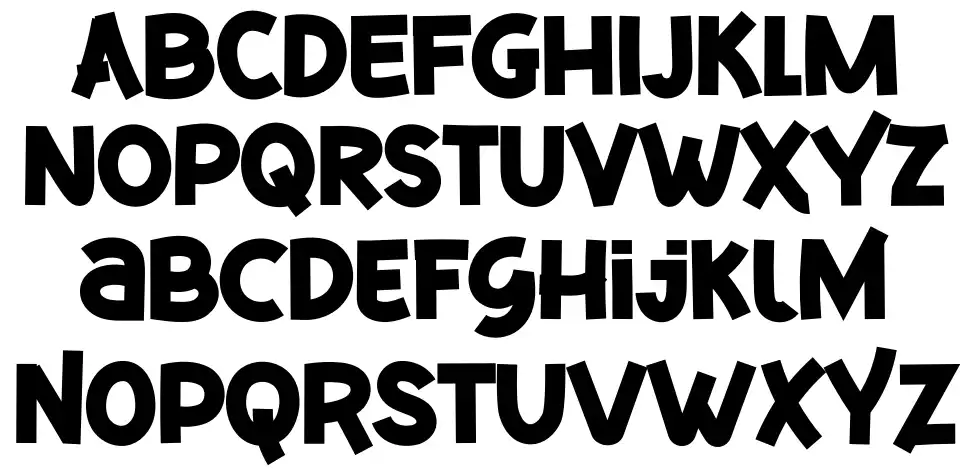 Megamind font specimens