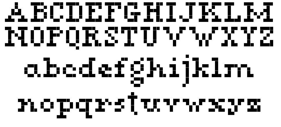Megan Serif 字形 标本